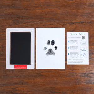 Green Pollywog - Extra-Large Clean Touch Inkless Ink Pad for Pets | Pawprints for Dogs & Cats Non-Toxic | Paw Print Stamp Kit | Dog Paw Print Kit | Cat Footprint Keepsake